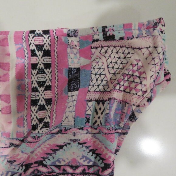 SEAFOLLY Beach Bazaar Persian Pink Patchwork Print Hipster Bikini Bottom Size 8 - Picture 5 of 12